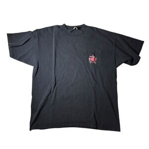 Vintage 90's Marlboro You Get A Lot To Like Black Tee‎ Size XL -hole
